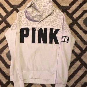 PINK vowel neck pull over